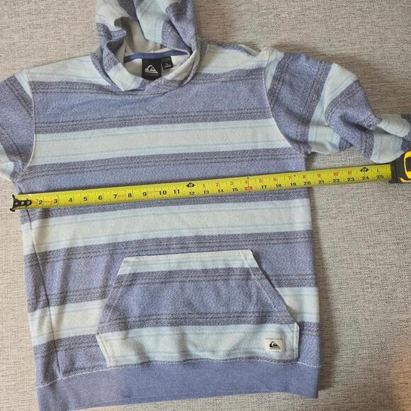 QUICKSILVER Blue Striped Kids Hoodie - Picture 3 of 7